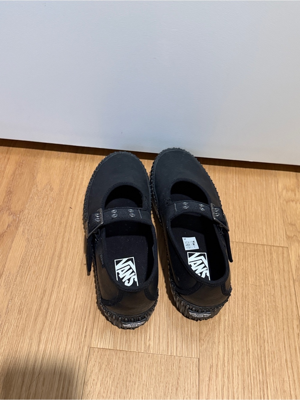 Vans Black Platform Mary Janes Creepers - Picture 2 of 4